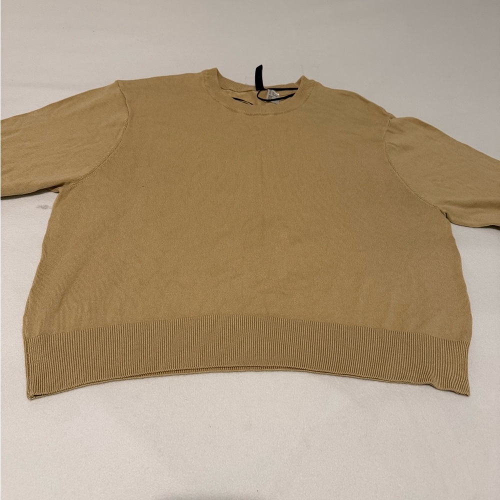 H&M Men's Crewneck Sweater - Tan
